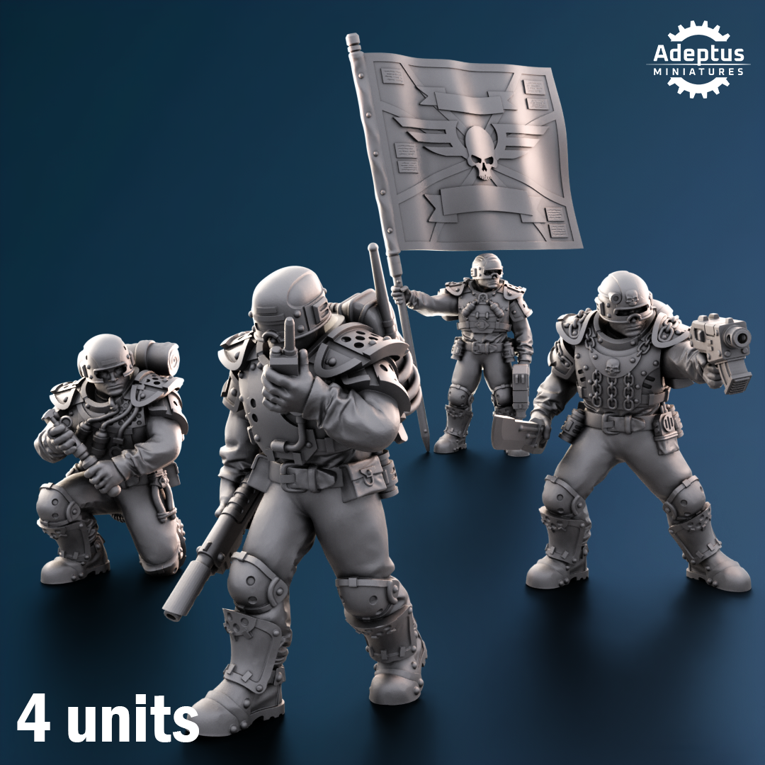 Greyplate Regiment - Empire Guard - Human Defense Force - Adeptus Miniatures