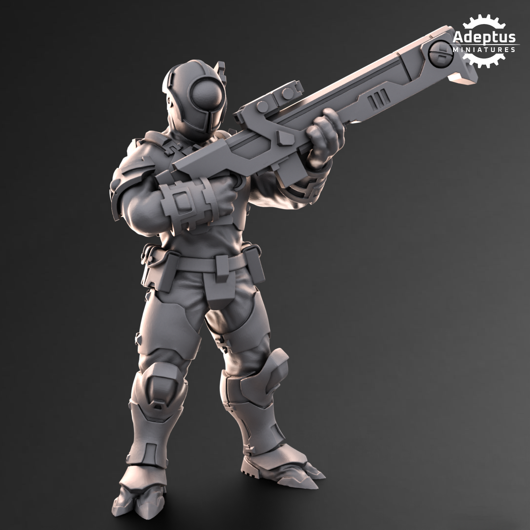 Line Strikers Kae'ti (5) - Dao Union - Adeptus Miniatures - Xenos