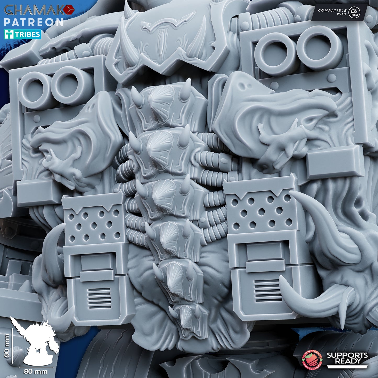 Cursed Sarcophagus | Heretic Knights (1) - Havoc Brothers - Ghamak - 3D Printed Mini Marines
