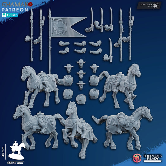 Freedom Guard Cavalry (5) | Empire Guard - Human Defense Force - Ghamak