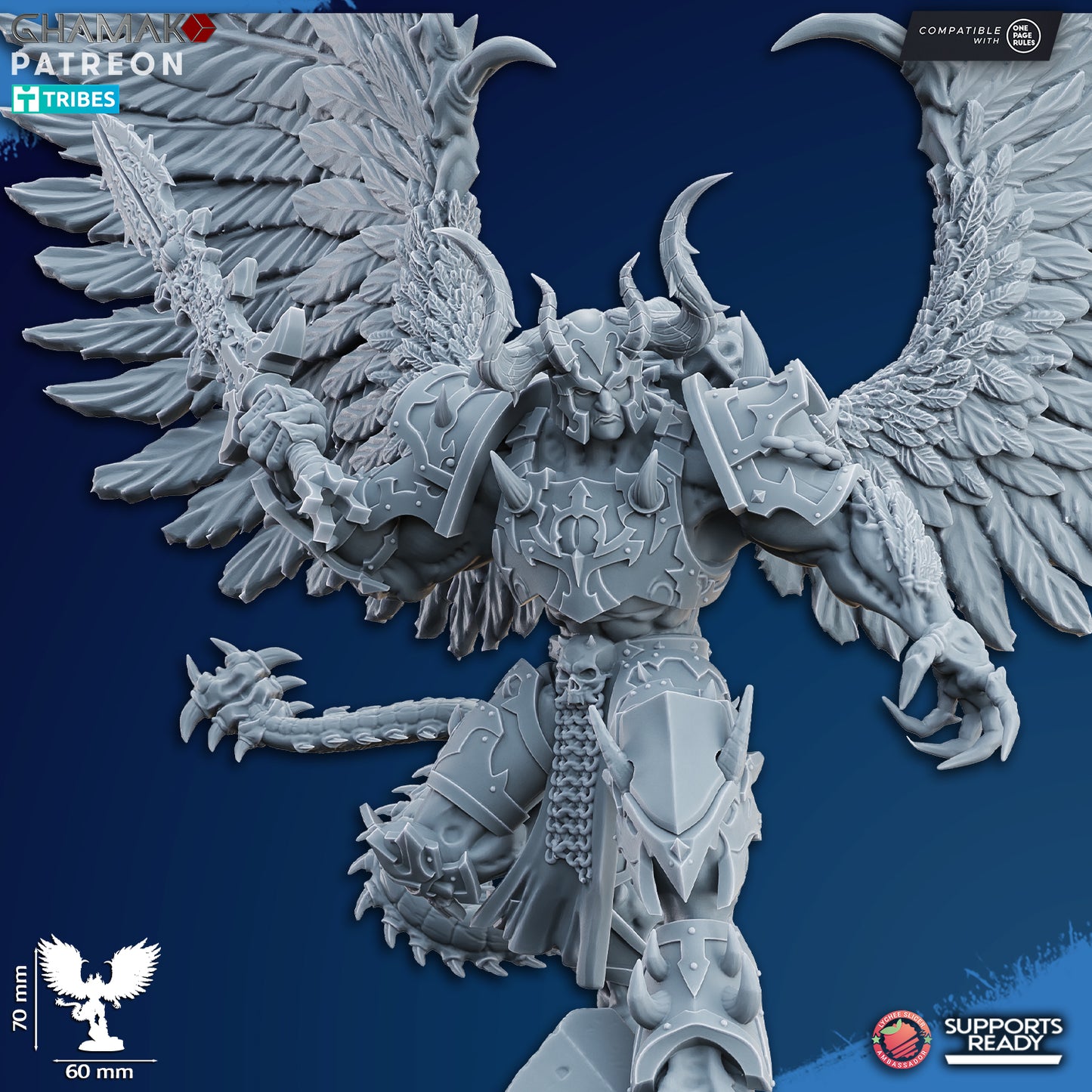 Demonic Possessed Warlock | Wormhole Daemons (1) - Havoc Brothers - Ghamak - 3D Printed Mini Marines