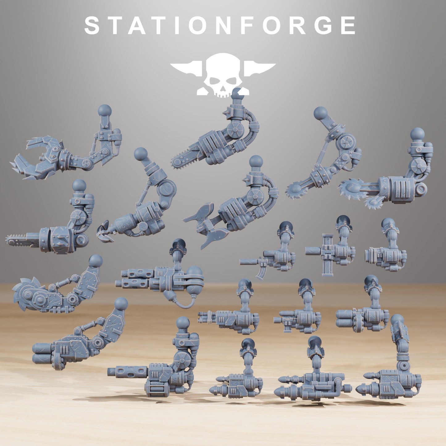 Pirate Bots Gobs | Space Orcs (4) - Stationforge | 3D-printed Miniatures