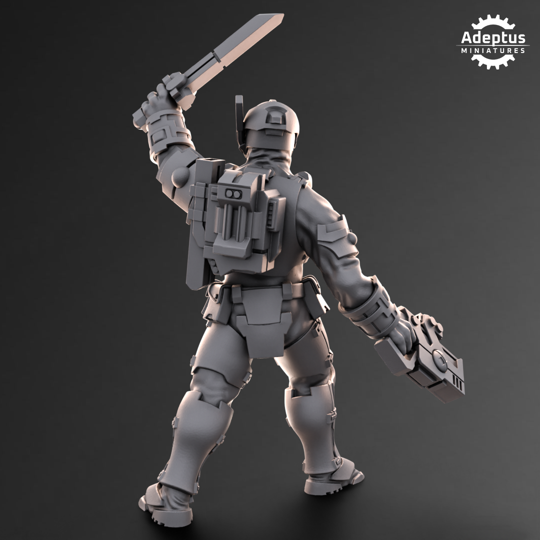Line Strikers Kae'ti (5) - Dao Union - Adeptus Miniatures - Xenos