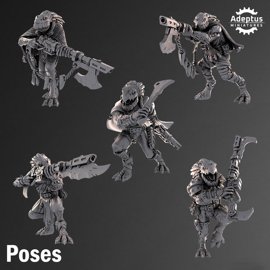 Fleshstalkers Hunters (5) Krootis - Dao Union Auxiliary - Adeptus Miniatures - Xenos