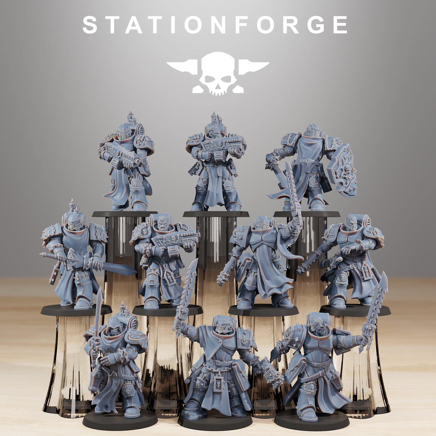 Socratis Crusaders | Socratis Knights (10) - MKX Prime Brothers - Stationforge - 3d Printed Mini Marines