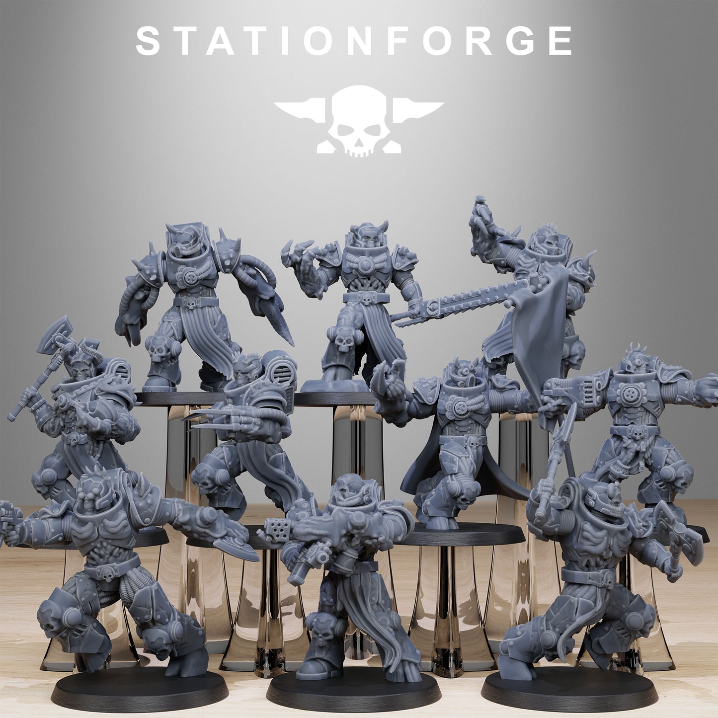 Corrupted Socratis Mutants | Chaos Knights (10) - Havoc Brothers - Stationforge - 3d Printed Mini Marines