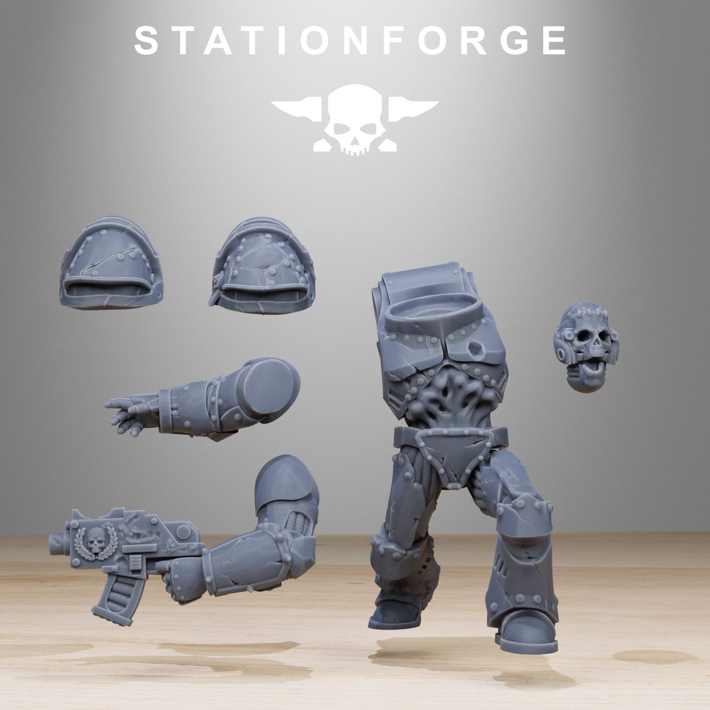 Corrupted Socratis Zombies | Chaos Knights (10) - Havoc Brothers - Stationforge - 3d Printed Mini Marines