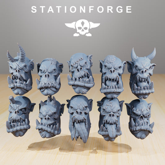 Plague Spredaz Orkaz | Space Orcs (10) - Stationforge | 3D-printed Miniatures