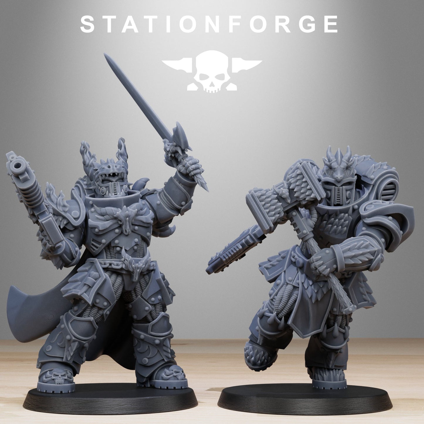 Socratis Dragon Knights | Socratis Knights (10) - MKX Prime Brothers - Stationforge - 3d Printed Mini Marines