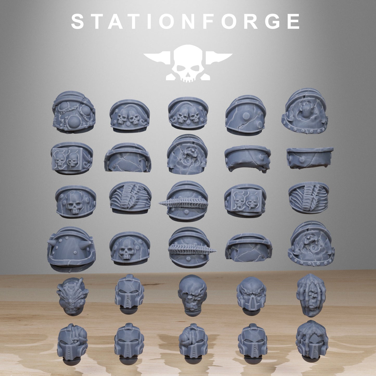 Corrupted Socratis Infantry | Chaos Knights (10) - Havoc Brothers - Stationforge - 3d Printed Mini Marines