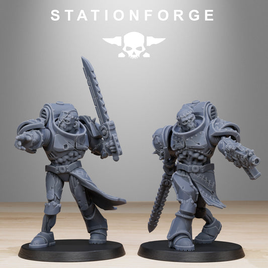 Corrupted Socratis Zombies | Chaos Knights (10) - Havoc Brothers - Stationforge - 3d Printed Mini Marines