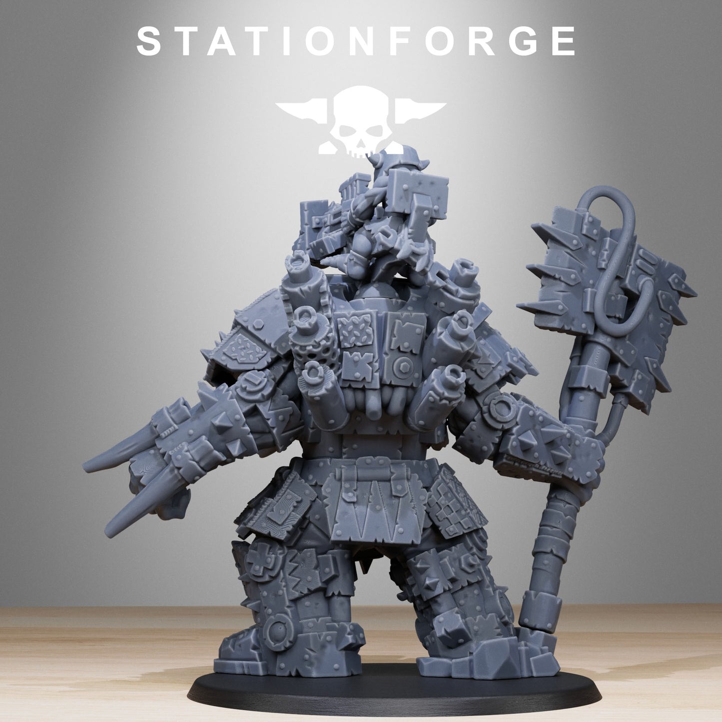 Orkaz Commander | Space Orcs (1) - Stationforge | 3D-printed Miniatures