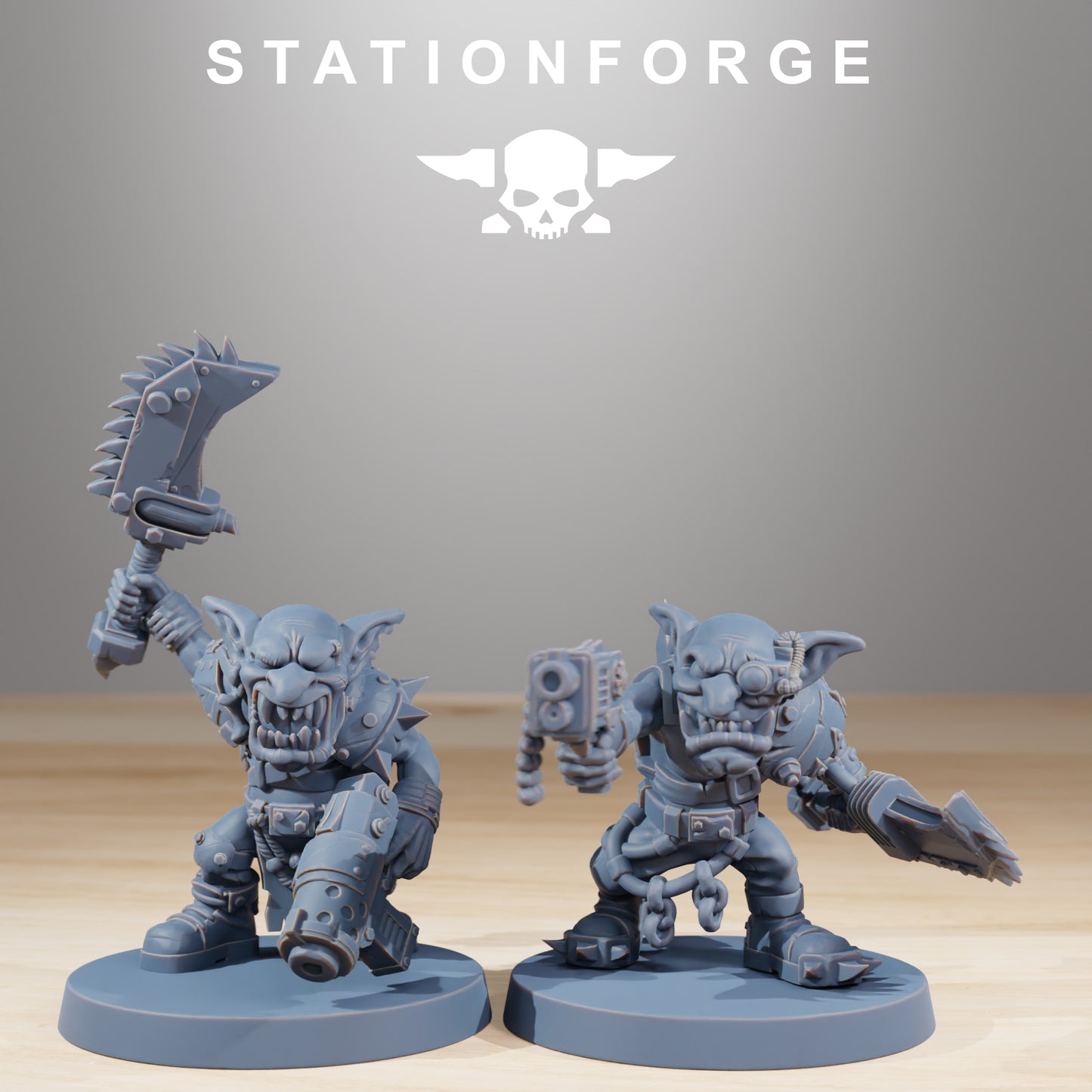 Berserkers Gobs | Space Orcs (11) - Stationforge | 3D-printed Miniatures