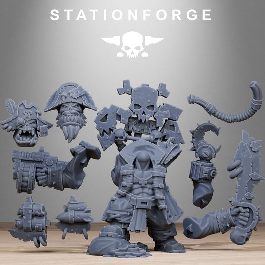 Pirate Orkaz | Space Orcs (1) - Stationforge | 3D-printed Miniatures