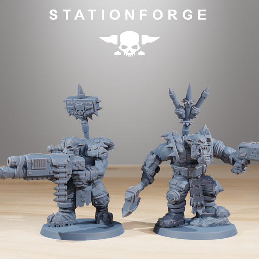 Skullkrushers Orkaz | Space Orcs (10) - Stationforge | 3D-printed Miniatures