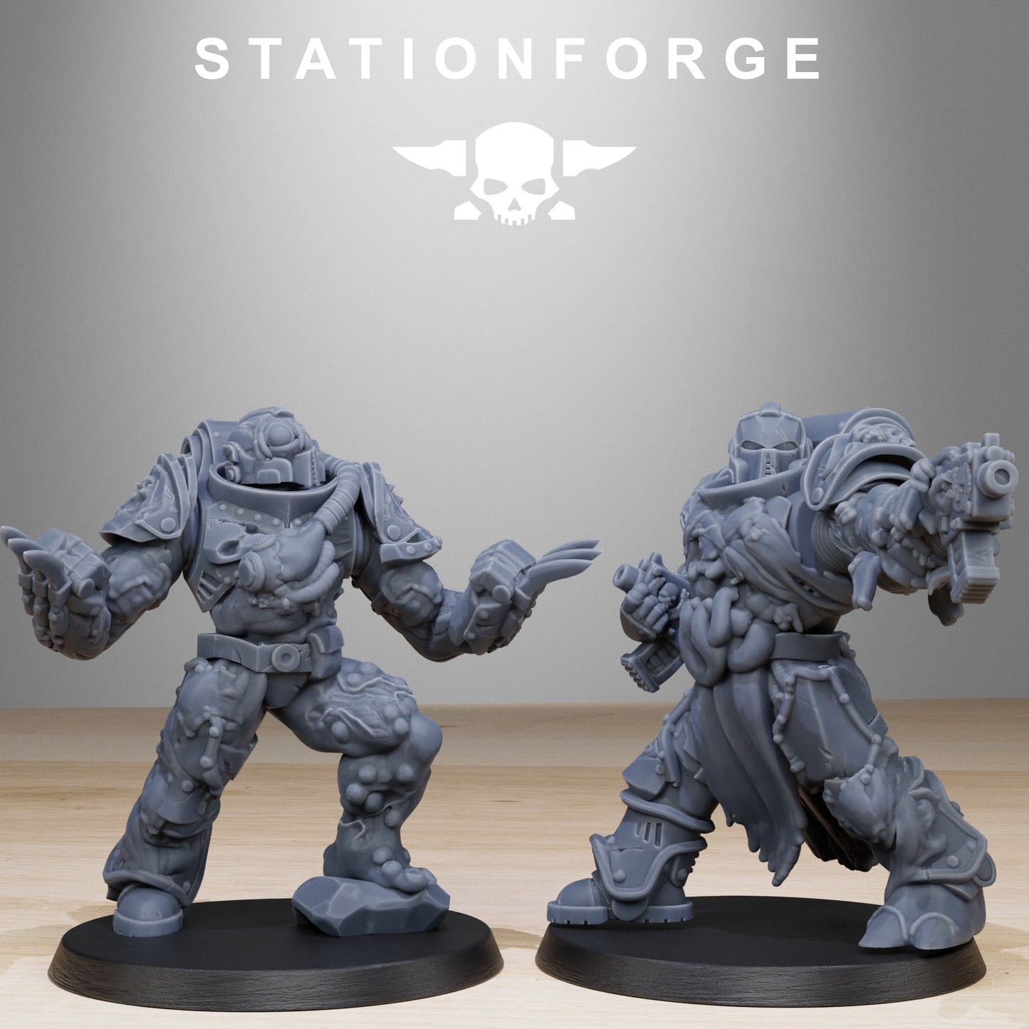 Corrupted Socratis Infantry | Chaos Knights (10) - Havoc Brothers - Stationforge - 3d Printed Mini Marines