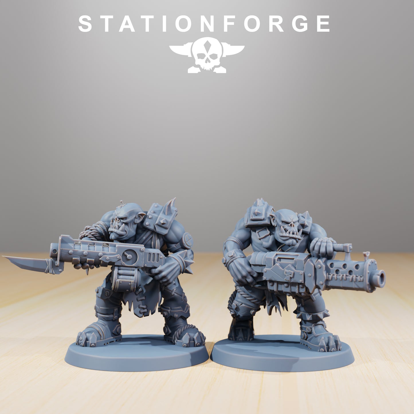 Strappaz Orkaz | Space Orcs (10) - Stationforge | 3D-printed Miniatures
