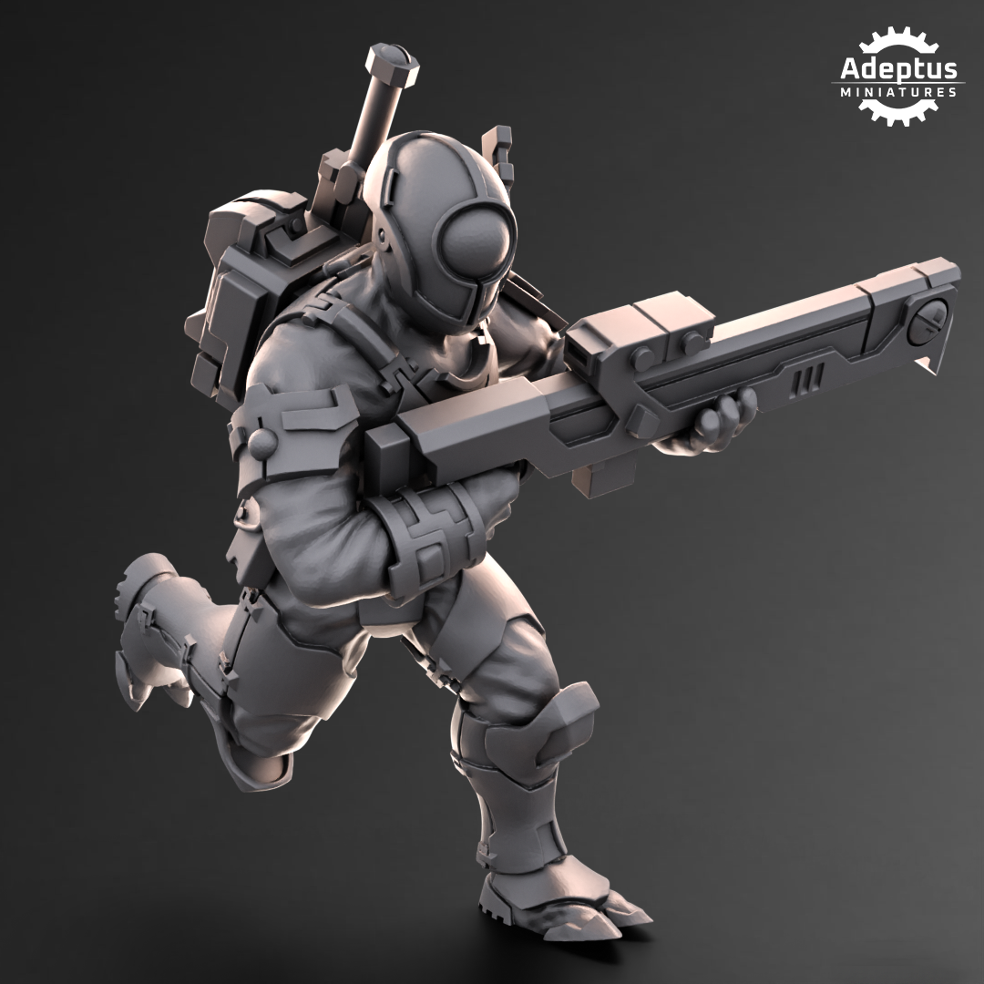 Line Strikers Kae'ti (5) - Dao Union - Adeptus Miniatures - Xenos