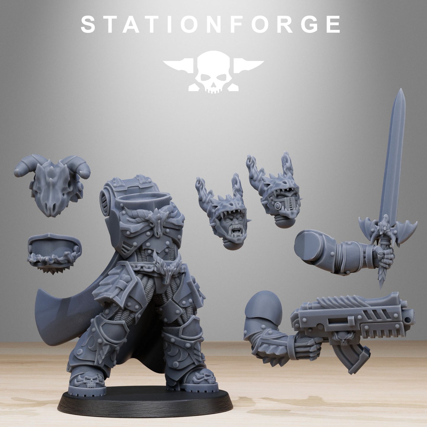 Socratis Dragon Knights | Socratis Knights (10) - MKX Prime Brothers - Stationforge - 3d Printed Mini Marines