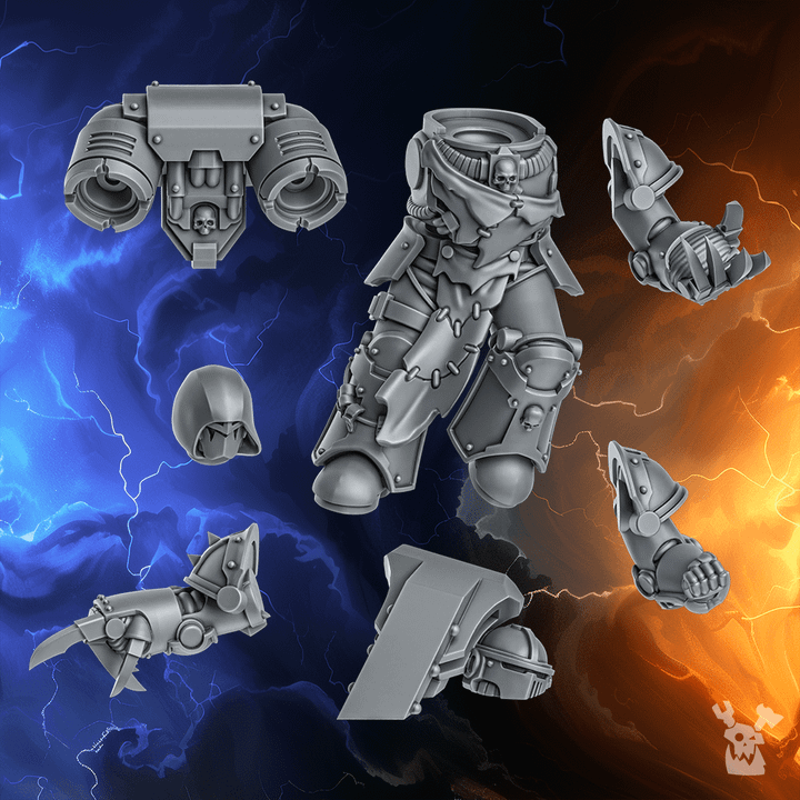 Justiciar | Noctis Horrors Kit (1) - Havoc Brothers - DakkaDakka - 3d Printed Mini Marines