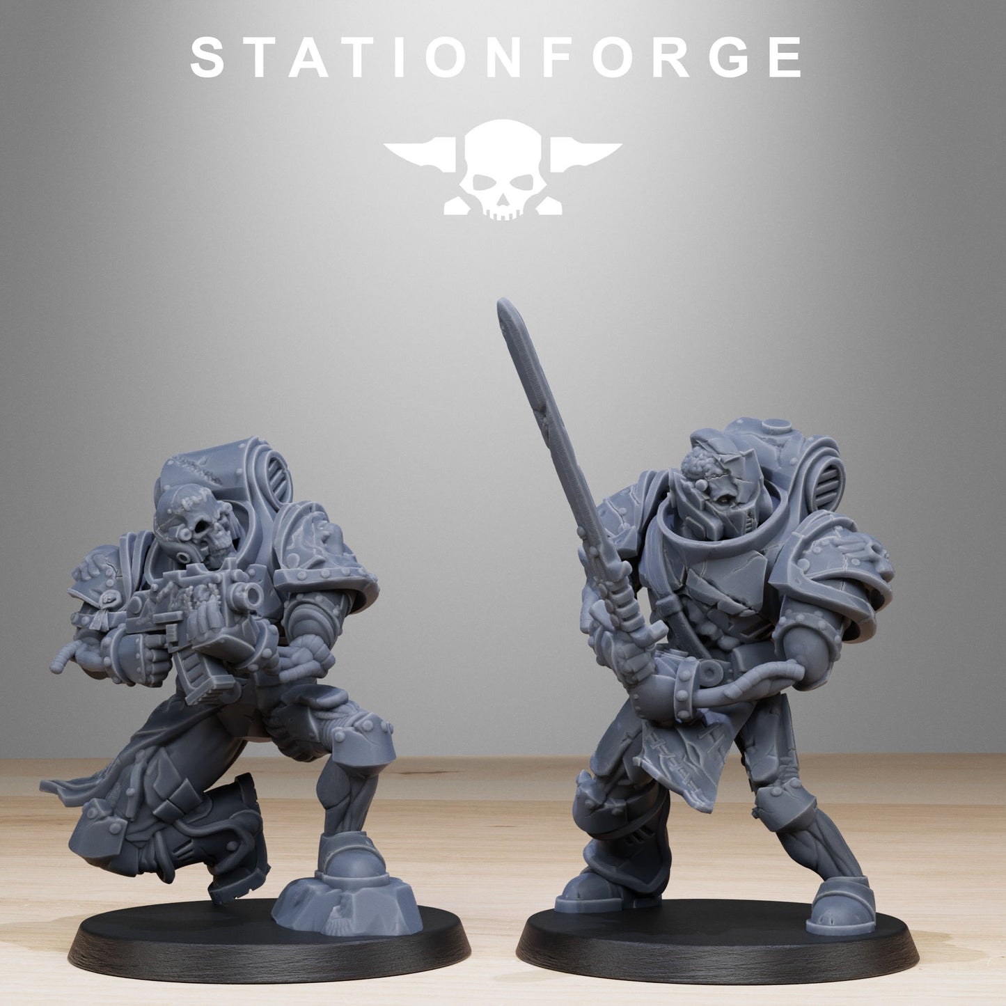 Corrupted Socratis Zombies | Chaos Knights (10) - Havoc Brothers - Stationforge - 3d Printed Mini Marines