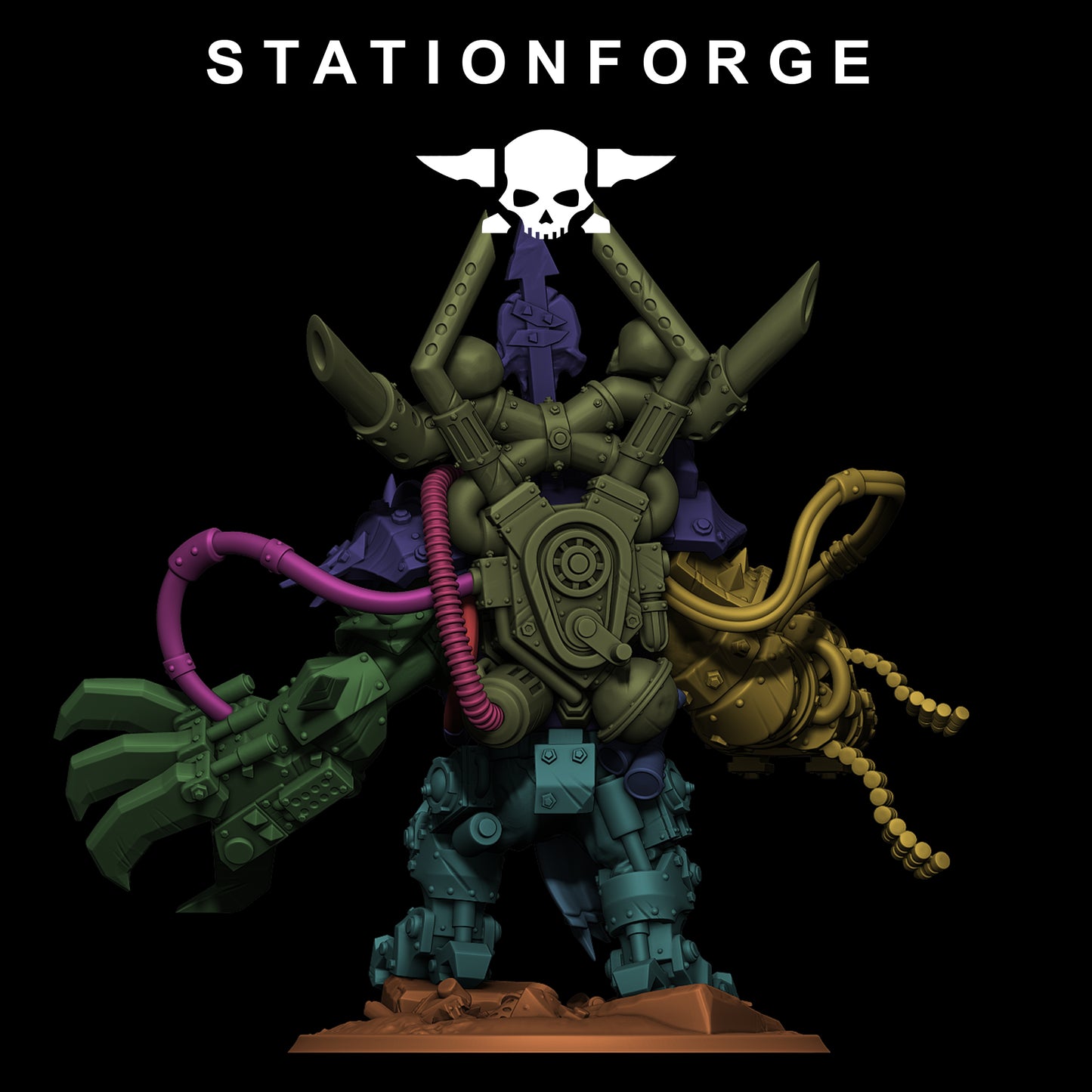 Troll Boss Orkaz | Space Orcs (1) - Stationforge | 3D-printed Miniatures