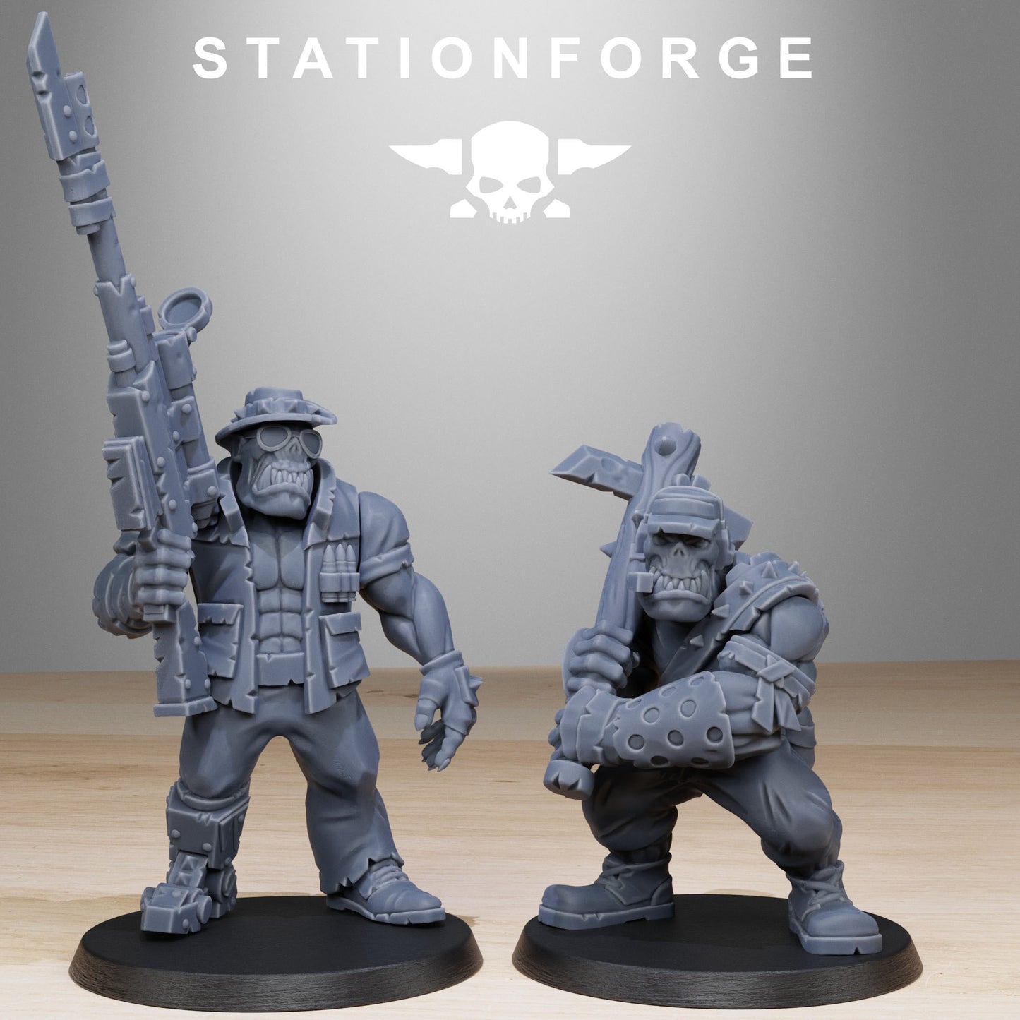 Team Fighters Orkaz | Space Orcs (11) - Stationforge | 3D-printed Miniatures