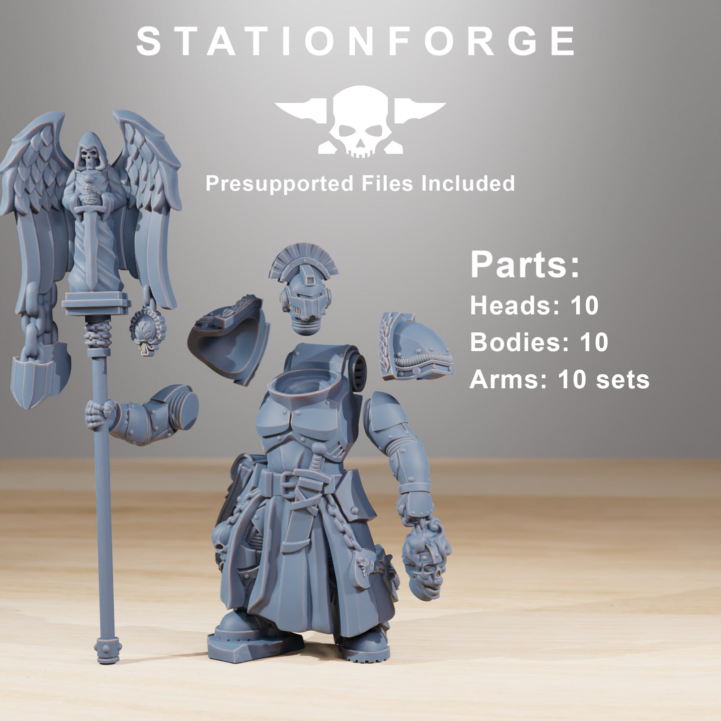 Socratis Knights | Socratis Knights (10) - MKX Prime Brothers - Stationforge - 3d Printed Mini Marines