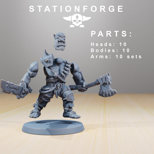 Strappaz Orkaz | Space Orcs (10) - Stationforge | 3D-printed Miniatures
