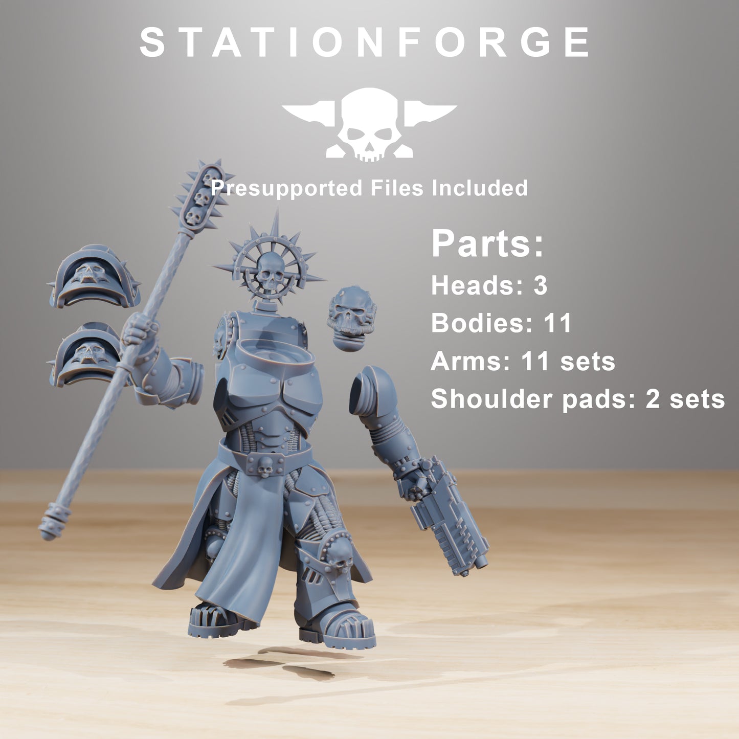 Socratis Melee Infantry | Socratis Knights (10) - MKX Prime Brothers - Stationforge - 3d Printed Mini Marines
