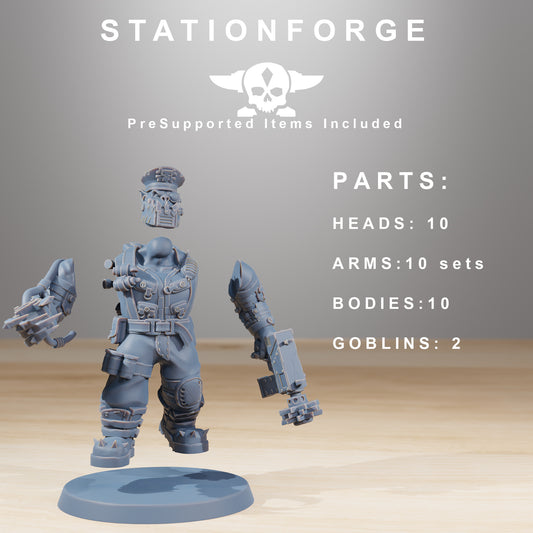 Skillers Orkaz | Space Orcs (12) - Stationforge | 3D-printed Miniatures