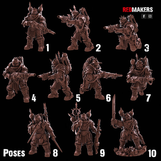 Renegade Solarguard - Traitor Guard - Heretic Defense Force - Redmakers