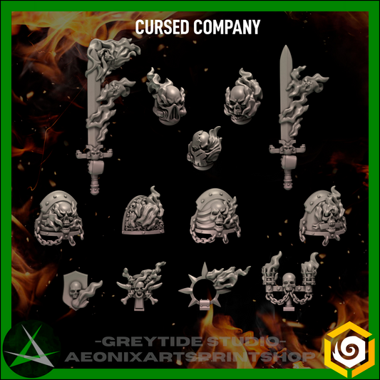 Cursed Company Upgrade Kit | Battle Brothers - Greytide - Miniatures