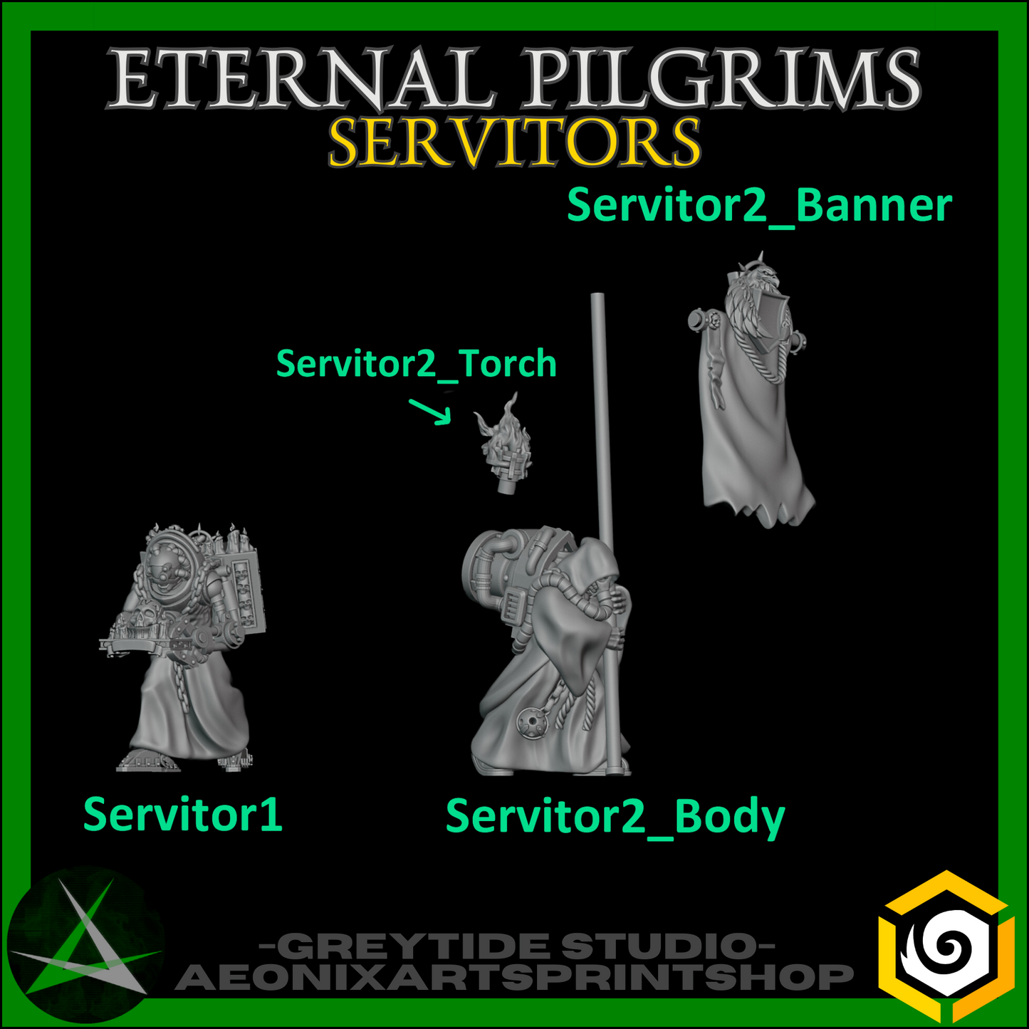 Servitors Eternal Pilgrims | (2) Battle Brothers - Greytide - Miniatures