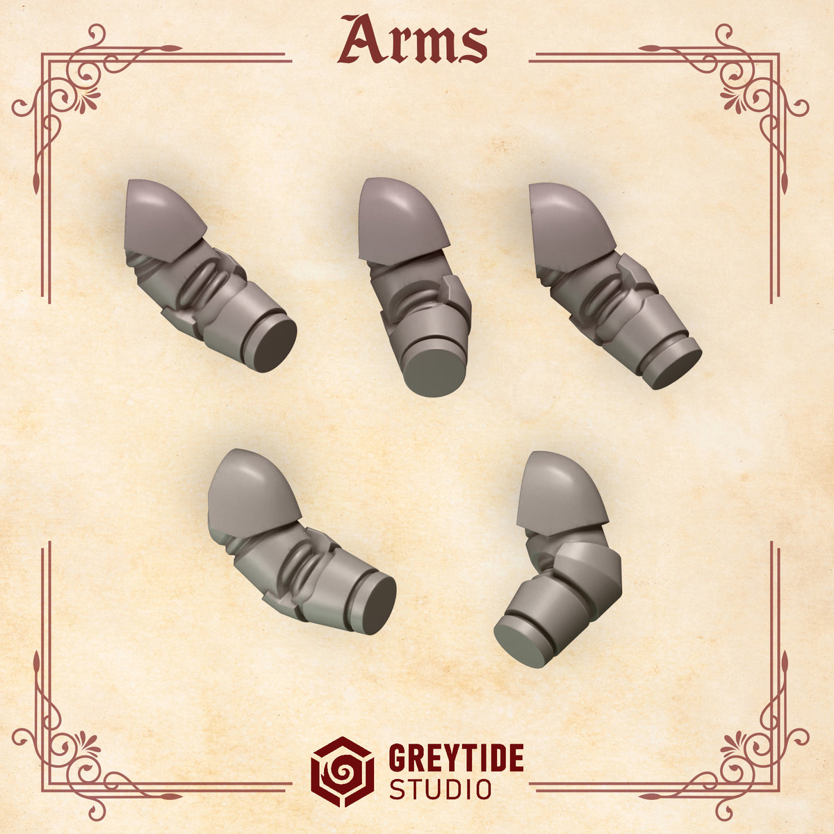 MX Arms - (10) - Upgrade Bits - Battle Brothers - Greytide - Miniatures
