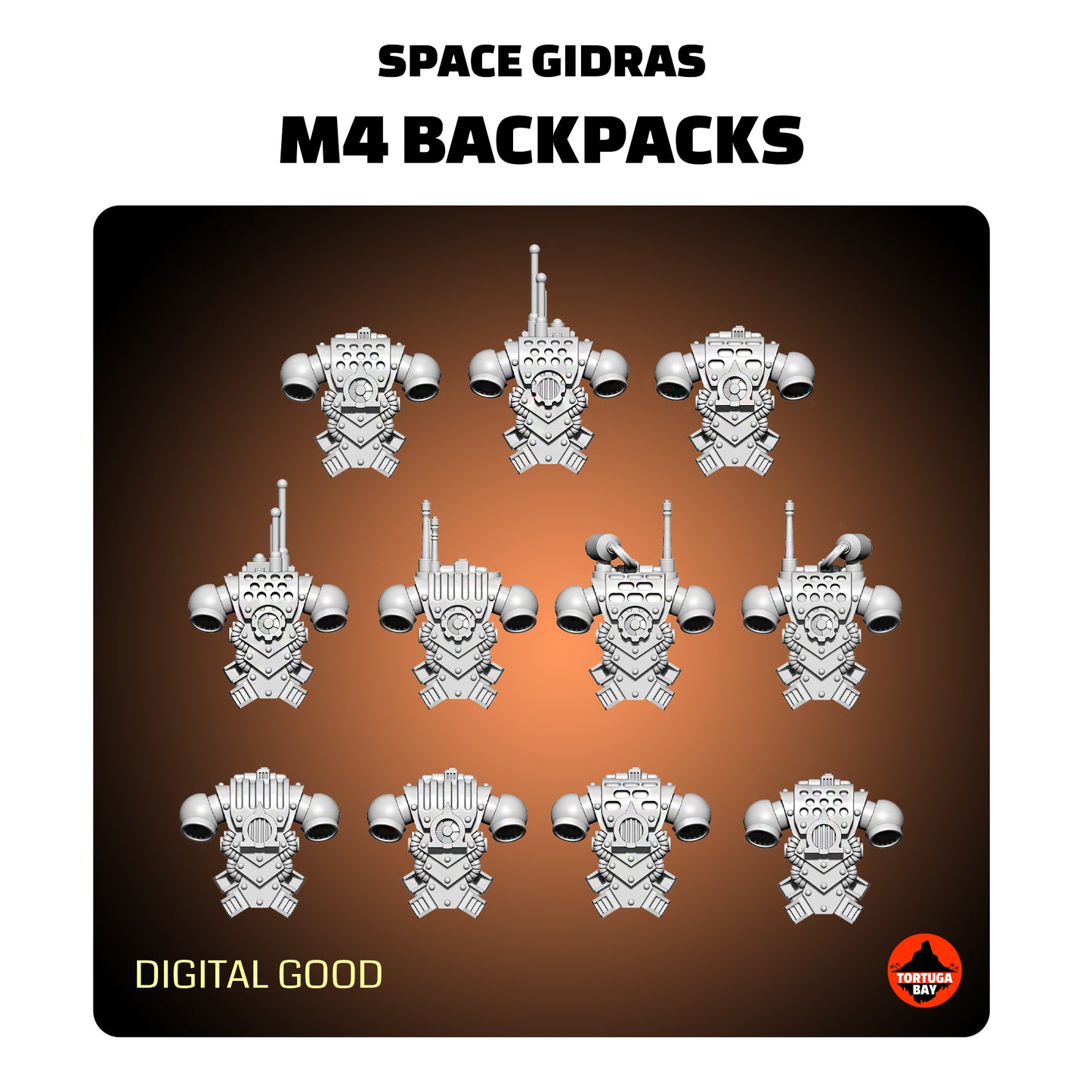 M4 Sensor Backpacks | Galaxy Marines Bits (11) - Battle Brothers- Tortugabay - 3D Printed Mini Marines