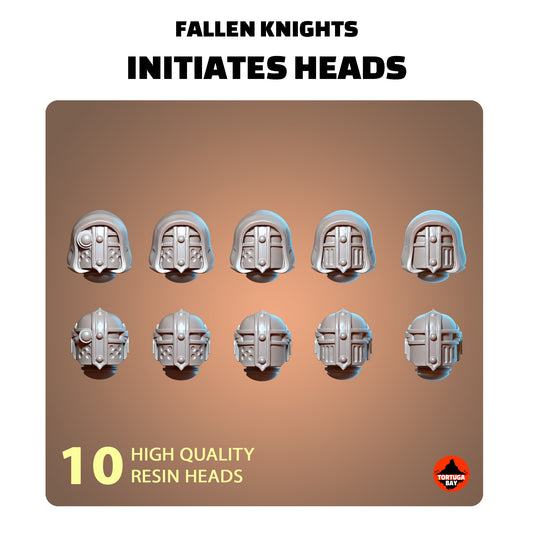 M3 Fallen Knights Initiates Helmets | Galaxy Marines Bits (10) - MKIII Battle Brothers- Tortugabay - 3d Printed Mini Marines