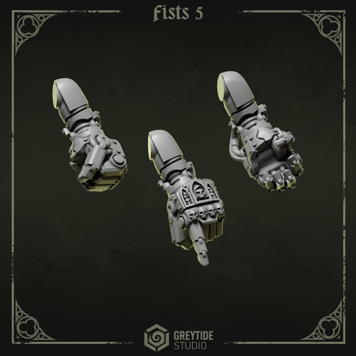 Fists 5 Eternal Pilgrims | (3) - Battle Brothers - Greytide - Miniatures