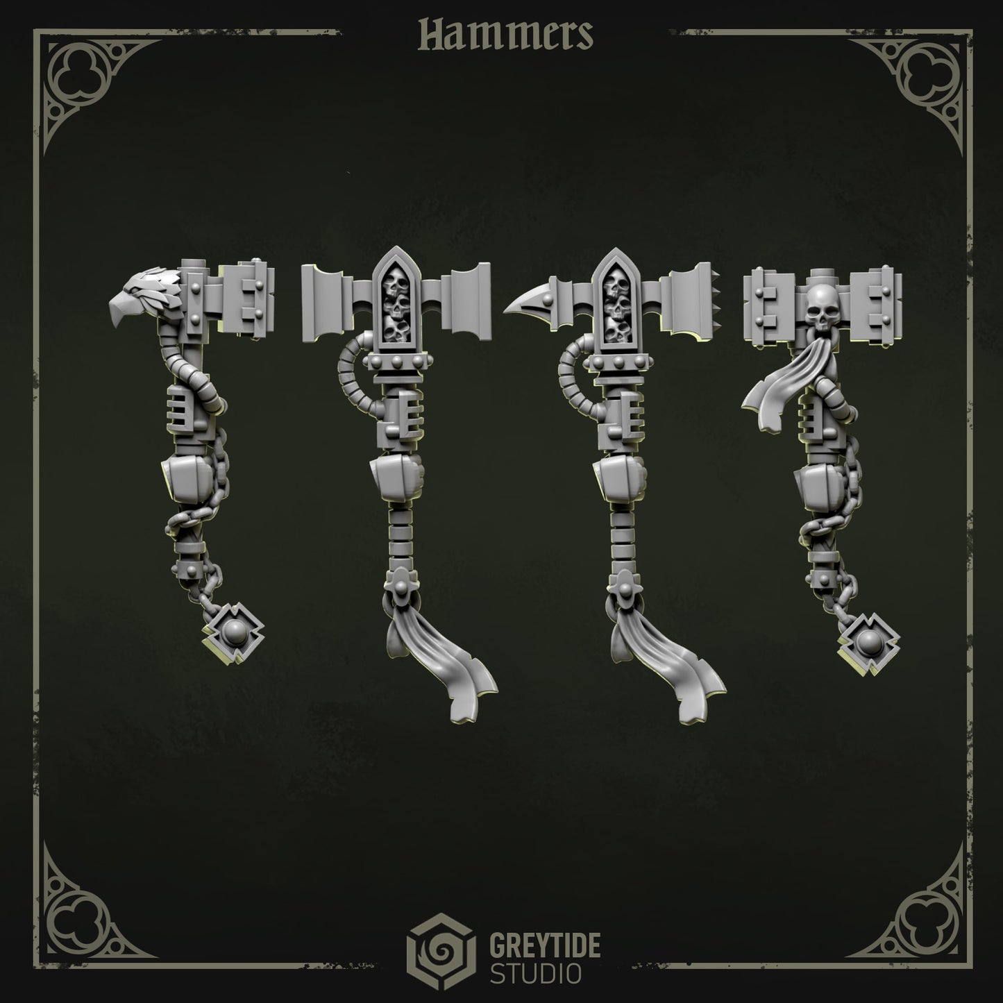 Hammers Eternal Pilgrims | (4) - Battle Brothers - Greytide - Miniatures