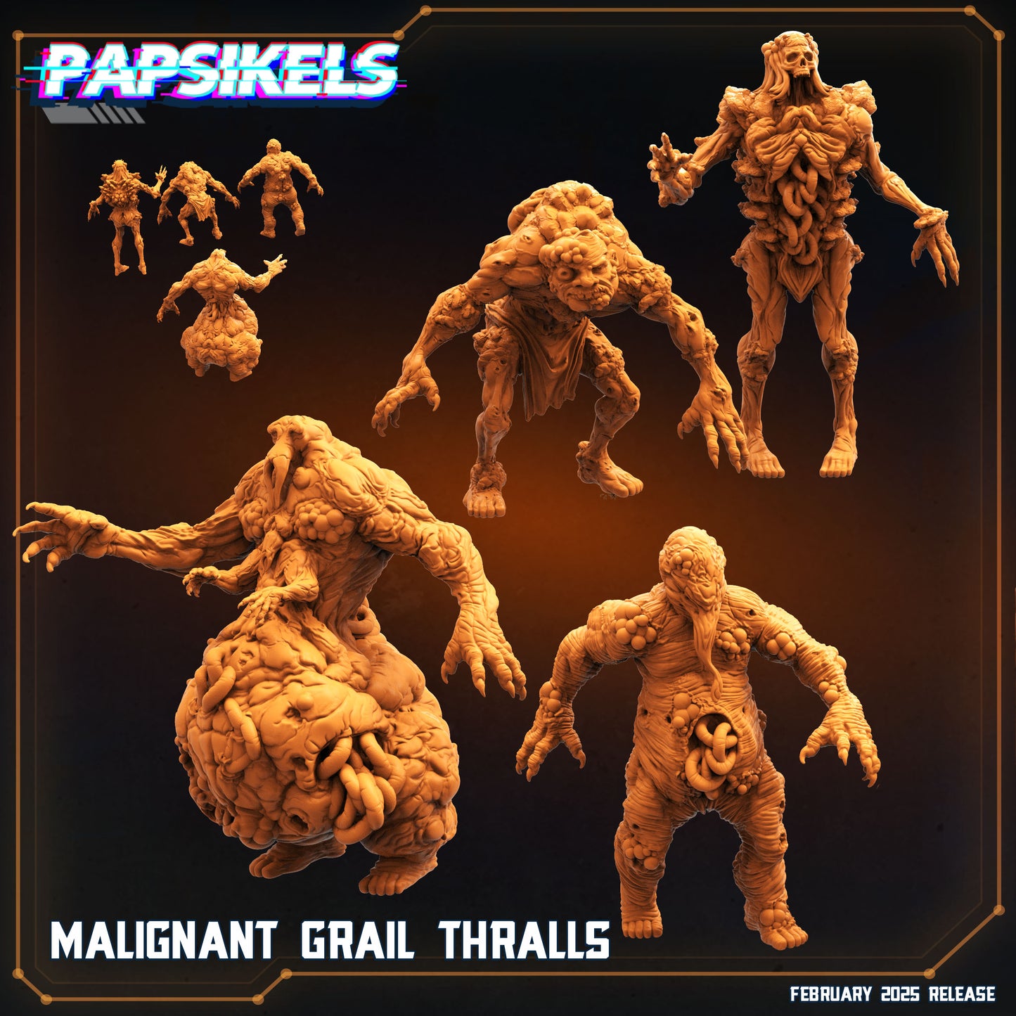 Malignant Grail Thralls (4) - The Black Grail - Trench Crusade - Papsikels