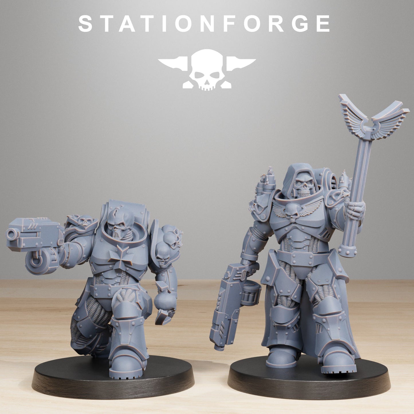 Socratis Reverends | Socratis Knights (10) - MKX Prime Brothers - Stationforge - 3d Printed Mini Marines