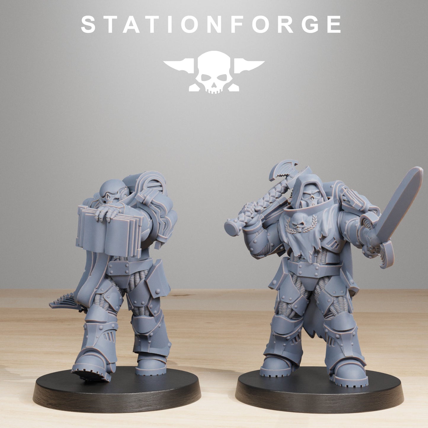 Socratis Reverends | Socratis Knights (10) - MKX Prime Brothers - Stationforge - 3d Printed Mini Marines