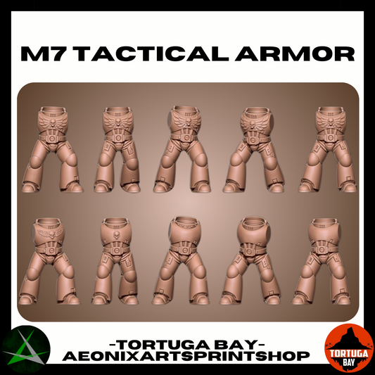 M7 Bodies | Galaxy Marines Bits (11) - MKVII Battle Brothers- Tortugabay - 3d Printed Mini Marines