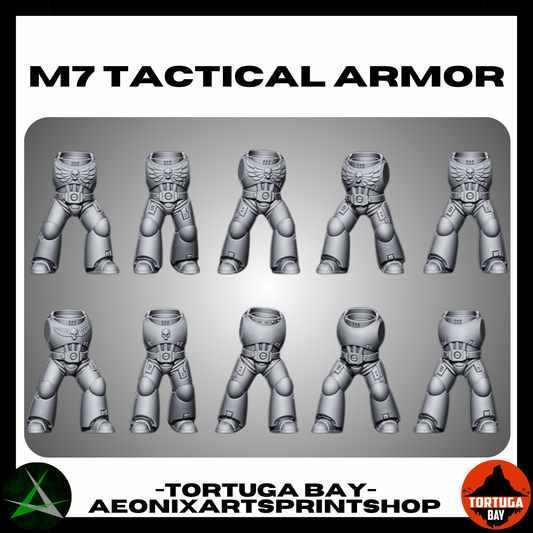 M7 Kit Box | Galaxy Marines Squad (10) - MKVII Battle Brothers - Tortugabay - 3d Printed Mini Marines