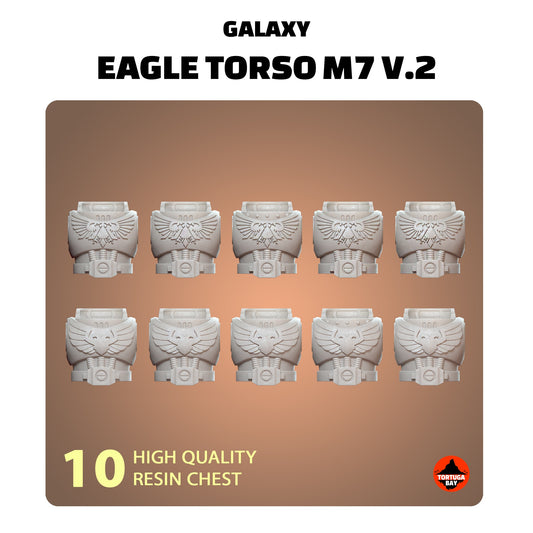 M7 Eagle Torsos | Galaxy Marines Bits (10) - MKVII Battle Brothers- Tortugabay - 3d Printed Mini Marines