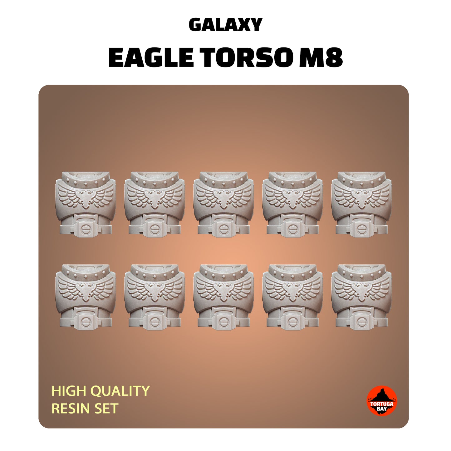 M8 Eagle Torsos | Galaxy Marines Bits (10) - MKVIII Battle Brothers- Tortugabay - 3d Printed Mini Marines (Copy)