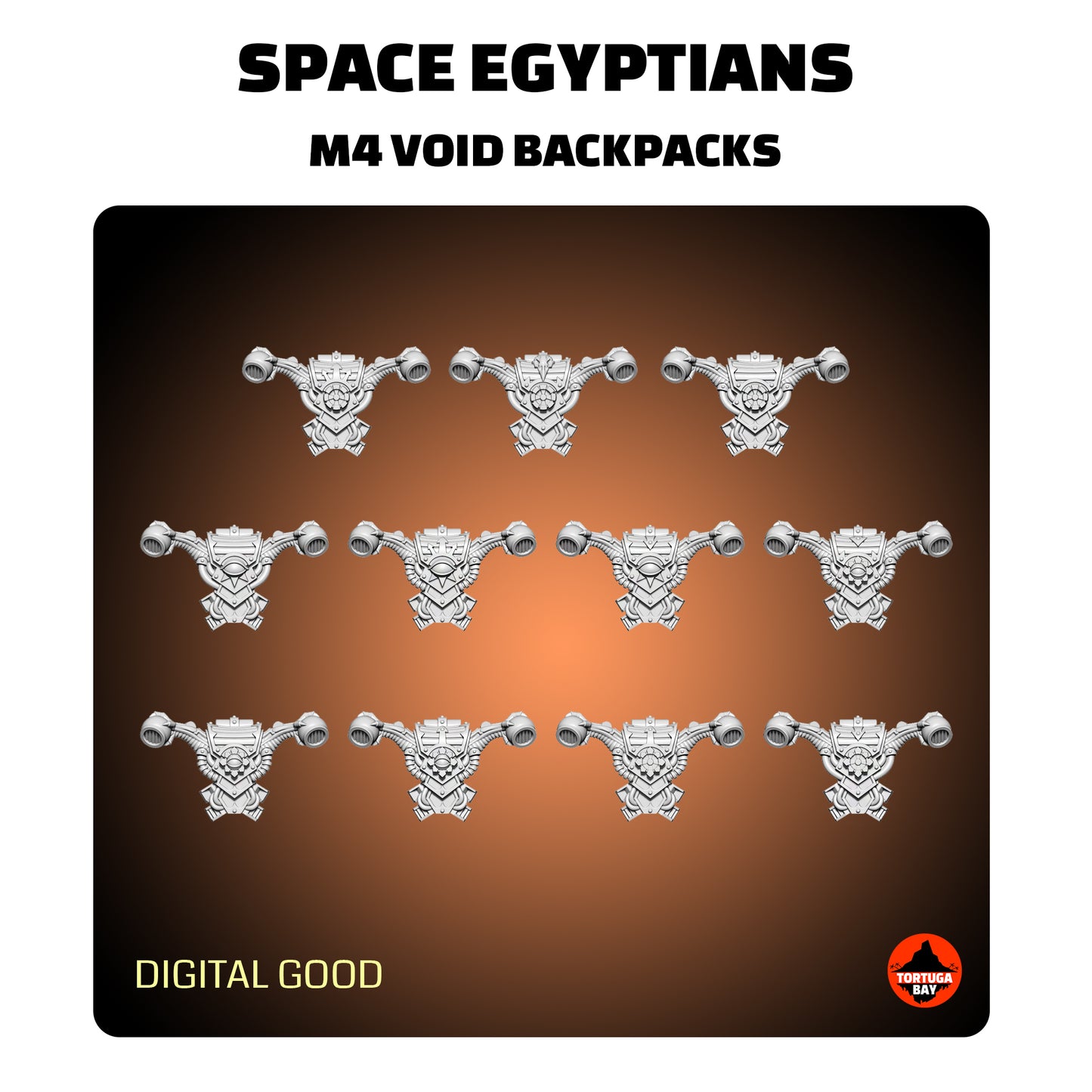 M4 Space Egyptians Void Backpacks | Galaxy Marines Bits (11) - Battle Brothers- Tortugabay - 3D Printed Mini Marines