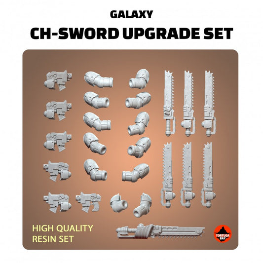 M7 Chain Swords | Galaxy Marines Bits (10) - MKIV Battle Brothers - Tortugabay - 3d Printed Mini Marines