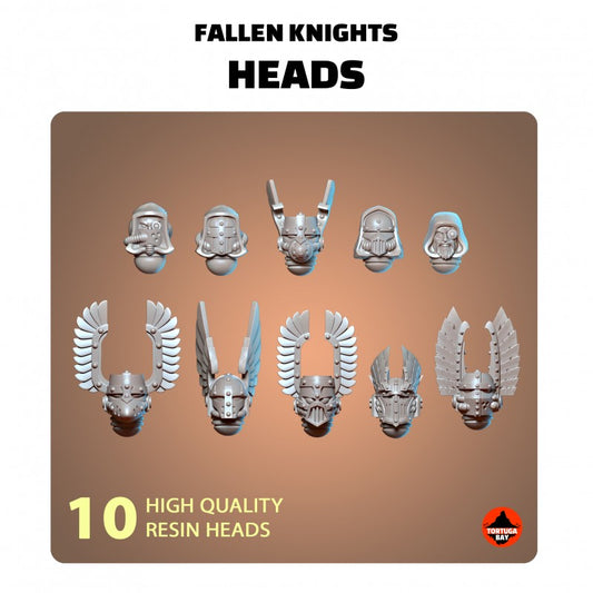 M6 Fallen Knights Helmets | Galaxy Marines Bits (11) - MKVI Battle Brothers - Tortugabay - 3d Printed Mini Marines