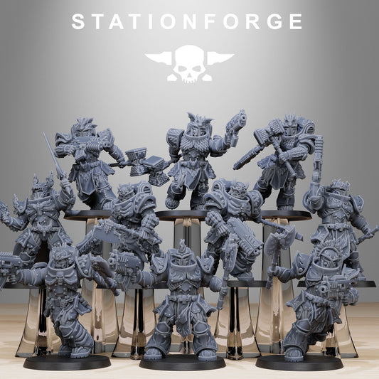 Socratis Dragon Knights | Socratis Knights (10) - MKX Prime Brothers - Stationforge - 3d Printed Mini Marines